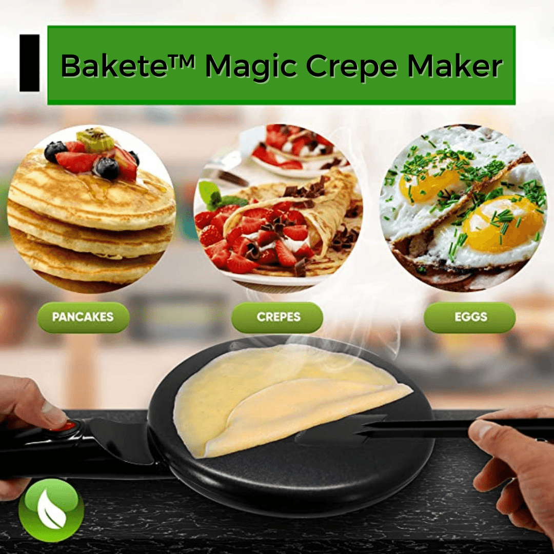 Lighteme Magic Crepe Maker + FREE Bowl and Eggwhisk