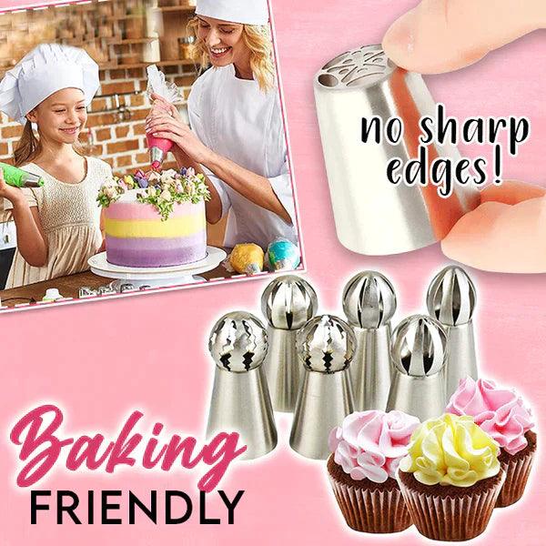 Lighteme Cake Decorating - Set of 14 pieces incl. FREE piping bag