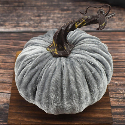 Lighteme Mini Velvet Halloween Pumpkins