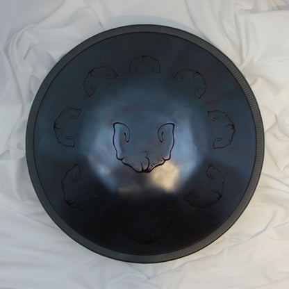 20 Zoll Butterfly Drum - D-Dur Stahlzungen-Handpan