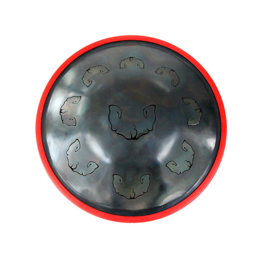 Lighteme Tambor de mariposa de 20 pulgadas - Handpan de lengüeta de acero en D menor