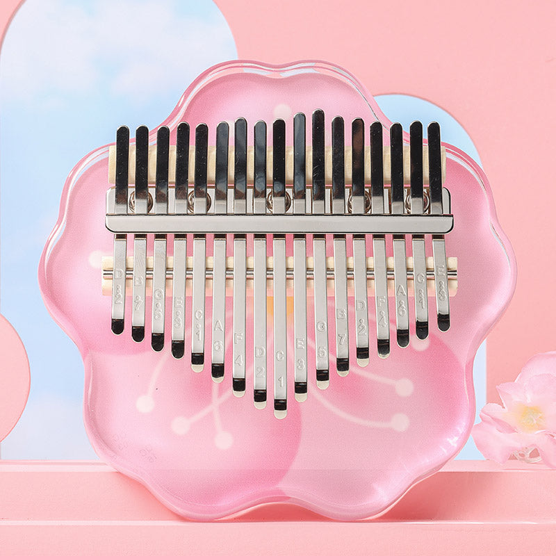 17-Key Cherry Blossom Pink Acrylic Kalimba – OcarinaKalimba