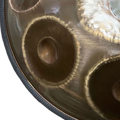 Customized 22 Inch 14(12+2) Notes F3 Ember Steel Handpan Drum, Available in 432 Hz and 440 Hz, High-end Percussion Instrument