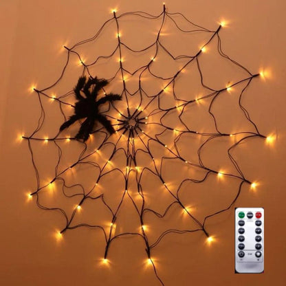 Lighteme Halloween Spider 80LED with remote control | 8 light modes