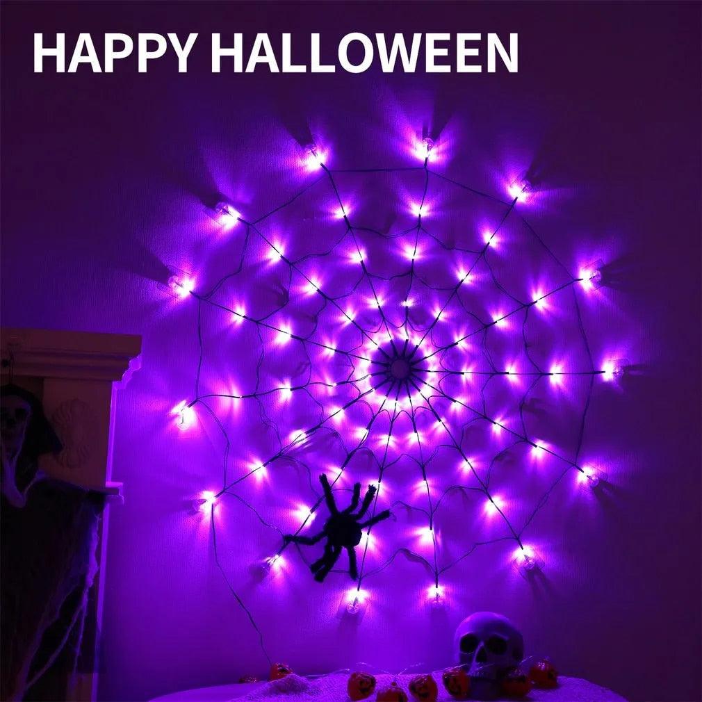 Lighteme Halloween Spider 80LED with remote control | 8 light modes