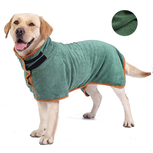 Lighteme Microfiber dog bathrobe