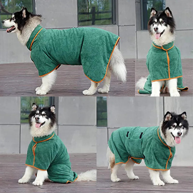 Lighteme Microfiber dog bathrobe