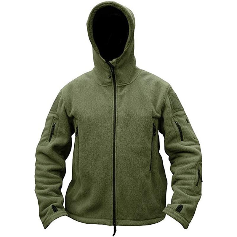 Lighteme Warm Fleece Hooded Tactical Military Jacket Coat