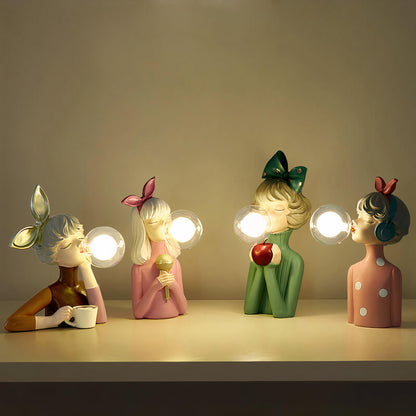 Lighteme Bubble blowing girl lamp - The cutest lighting idea there is!