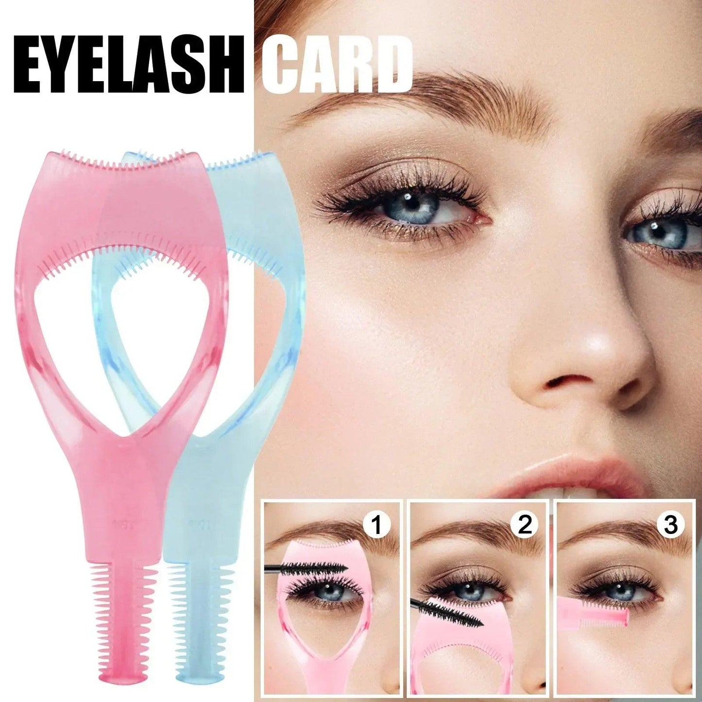 Lighteme 3 in1 eyelash tools mascara shield applicator