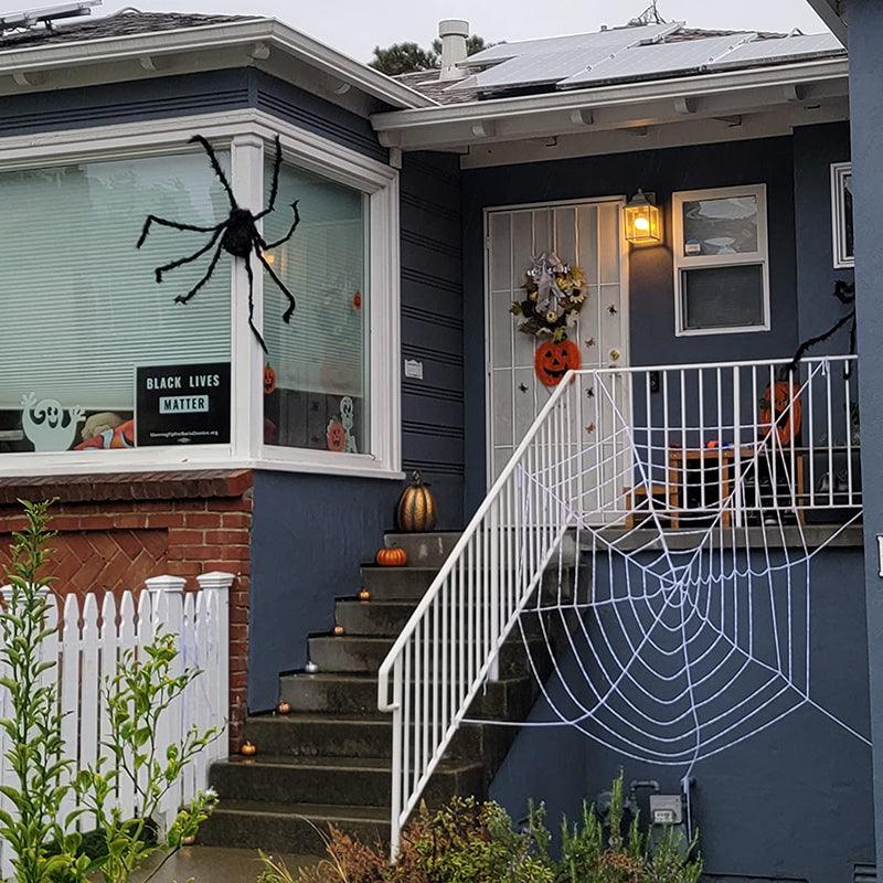 Lighteme Giant Halloween Spider Web