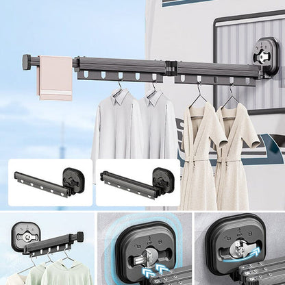 Lighteme Suction Cup Clothes Hanger Rack