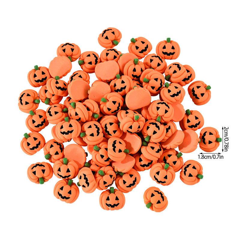 Lighteme 20pc Resin Flat-Backed Mini Halloween Pumpkin Miniatures