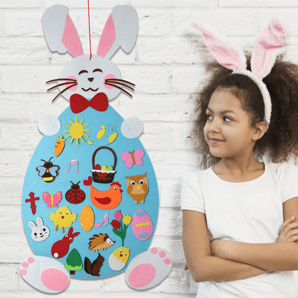 Lighteme DIY felt bunny Decorative wall sticker