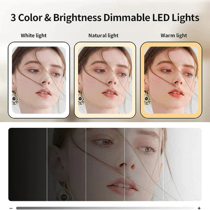 Lighteme Tri-Fold LED Makeup Mirror