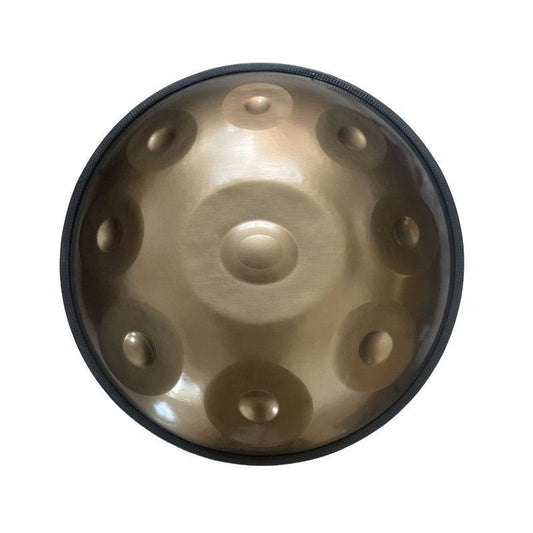 MiSoundofNature Customized Handpan Drum 22 Inch 9/9+2 Notes F3 Dorian Scale Stainless Steel/Nitrided Steel Percussion Instrument, Available in 432 Hz and 440 Hz
