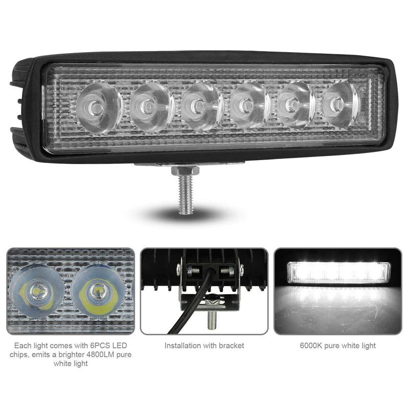 Lighteme Car Spotlight Flood Lamp 6 LED