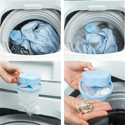 Lighteme Flower Shape Mesh Filter Bag Laundry Ball