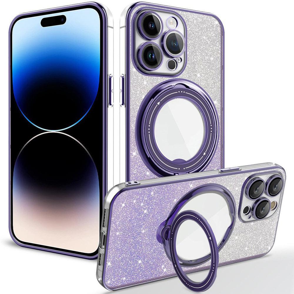 Lighteme Galvanized magnetic phone case with stand