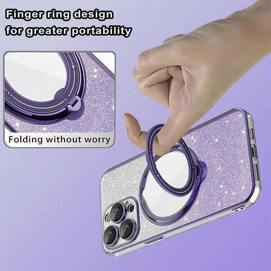 Lighteme Galvanized magnetic phone case with stand