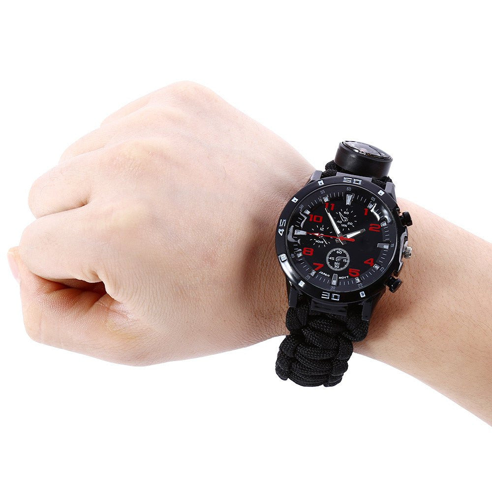 Lighteme Multifunction Survival Paracord Bracelet Watch