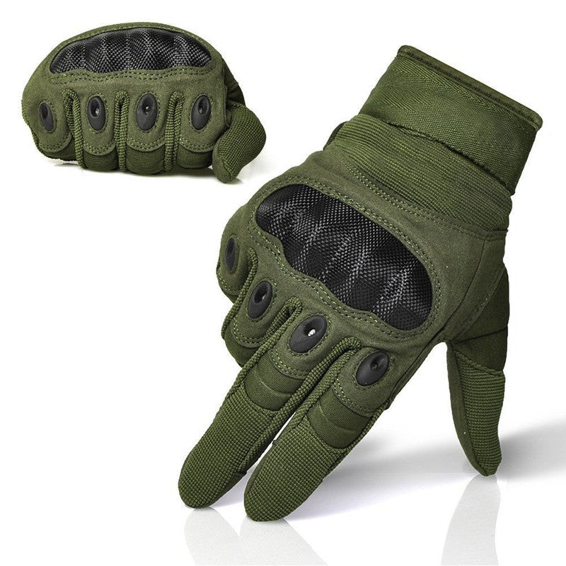 Full Finger Carbon Hard Knuckle Gloves.