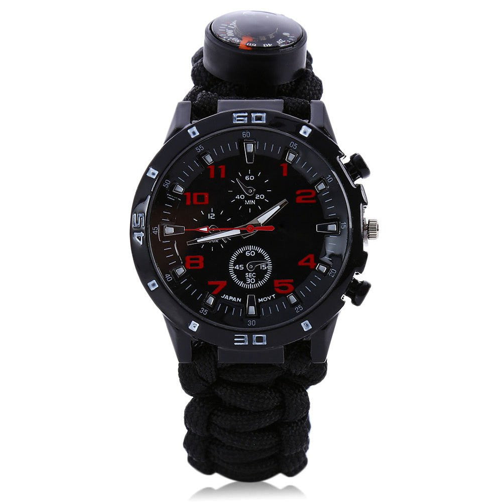 Lighteme Multifunction Survival Paracord Bracelet Watch