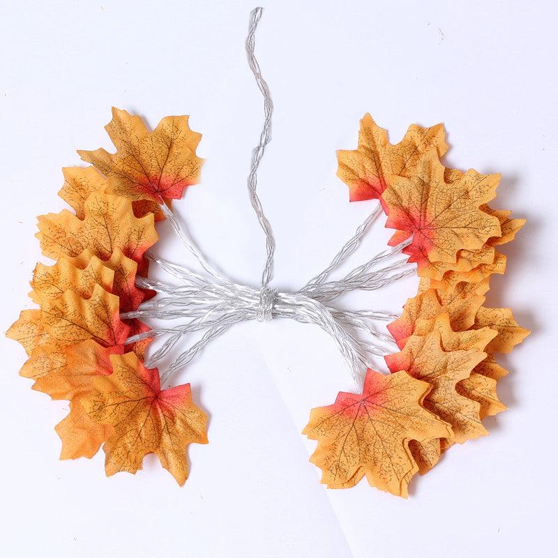 Lighteme Halloween Maple Leaf LED Light String