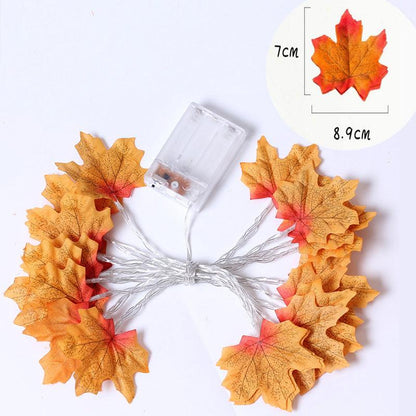 Lighteme Halloween Maple Leaf LED Light String