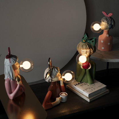 Lighteme Bubble blowing girl lamp - The cutest lighting idea there is!