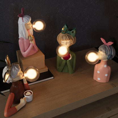 Lighteme Bubble blowing girl lamp - The cutest lighting idea there is!