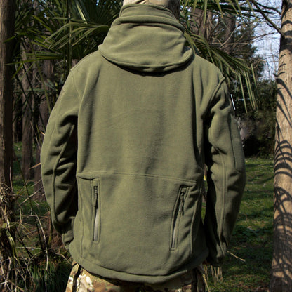 Lighteme Warm Fleece Hooded Tactical Military Jacket Coat