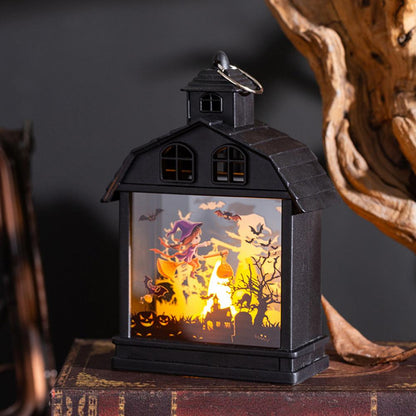 Lighteme Vintage Halloween Lantern with Flameless Candle - Set of 4