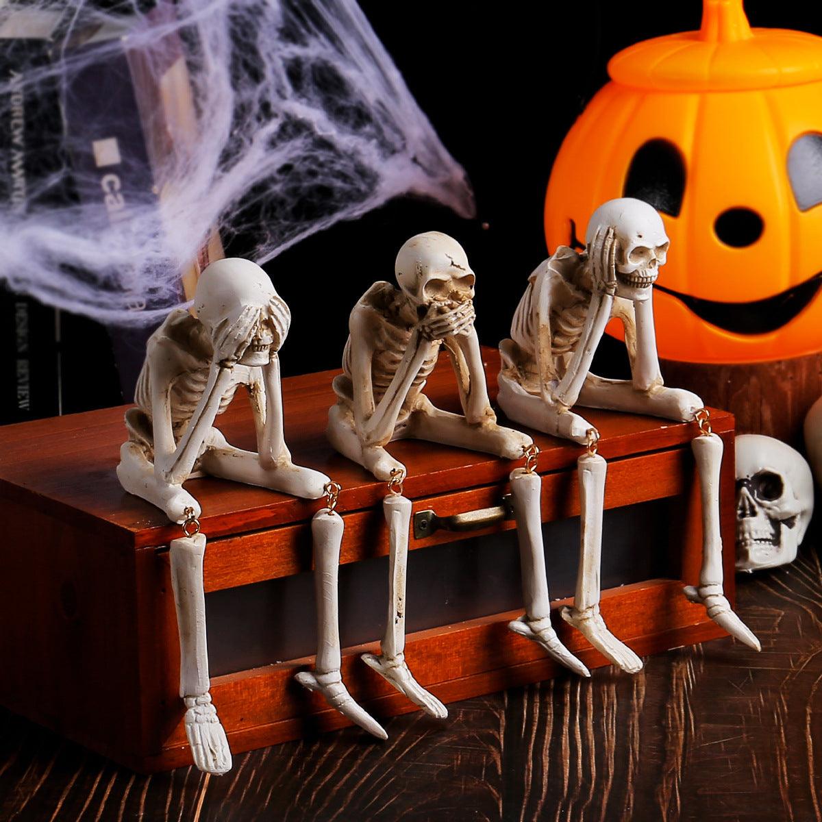 Lighteme Halloween Skeleton Ornaments | Set of 3