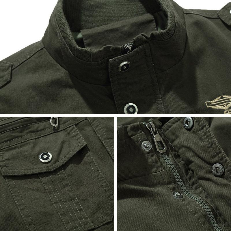 Lighteme Cotton Lightweight Army Winderbreaker Jacket