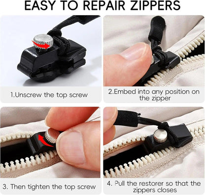 Lighteme 20pcs Universal Zipper Repair Kit