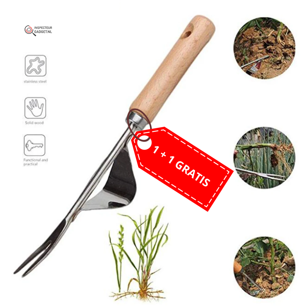 Lighteme Weeding fork Manual weed removal in the garden