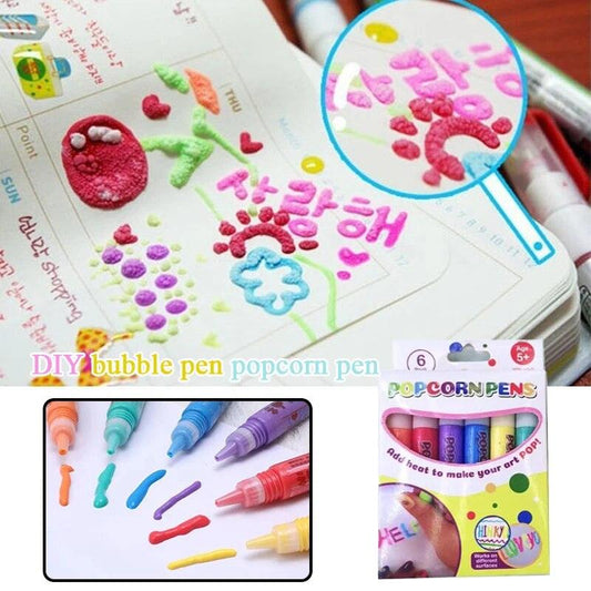 Lighteme DIY Bubble Popcorn Drawing Pens Set of 6