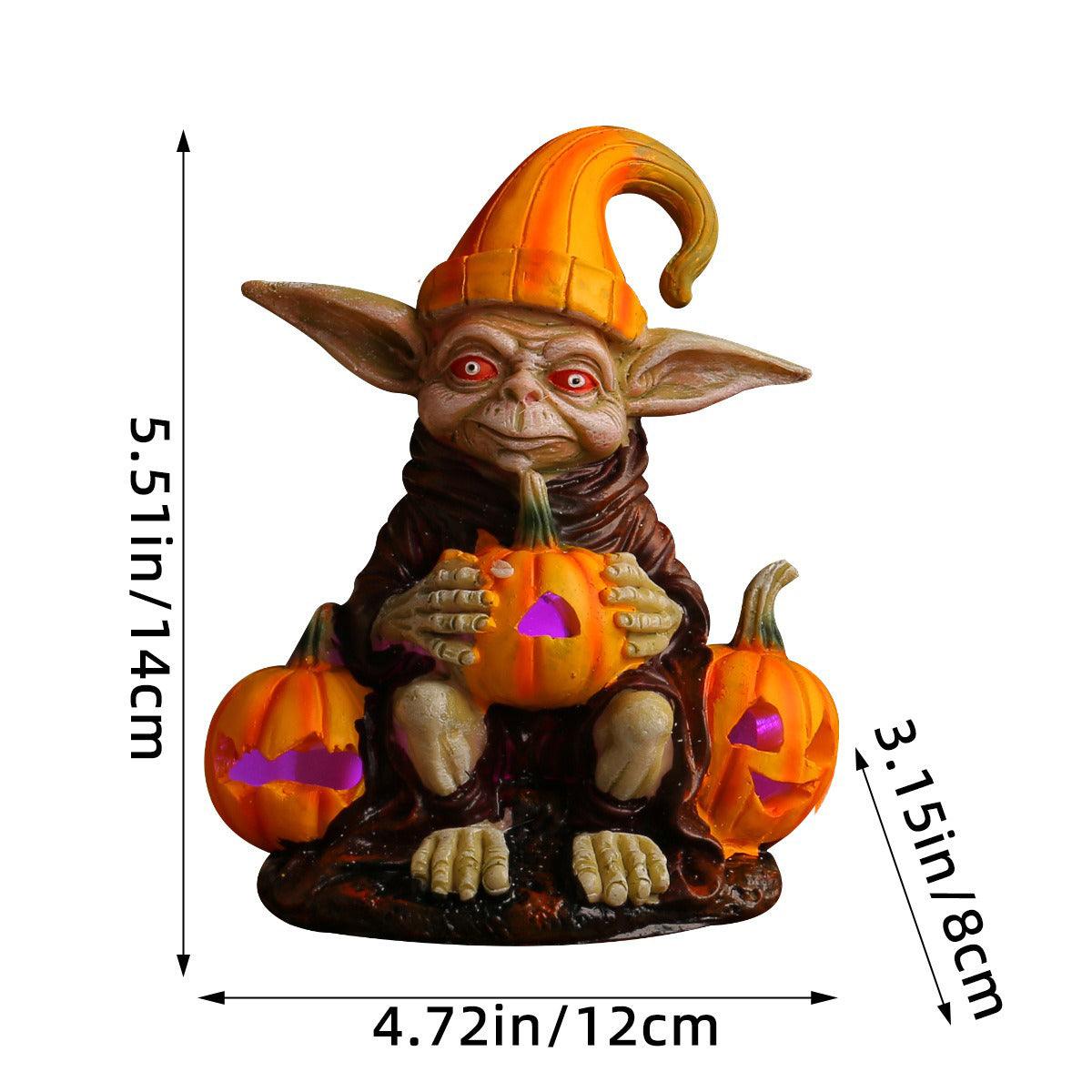 Lighteme - Halloween Resin Statue with Pumpkin Lamp | BUY 1 GET 1 FREE