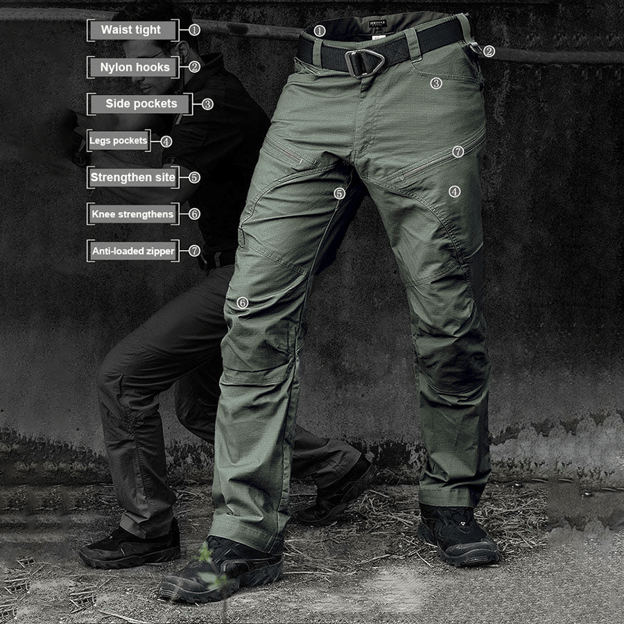 Lighteme Men's Urban Pro Stretch Tactical Pants Army Green