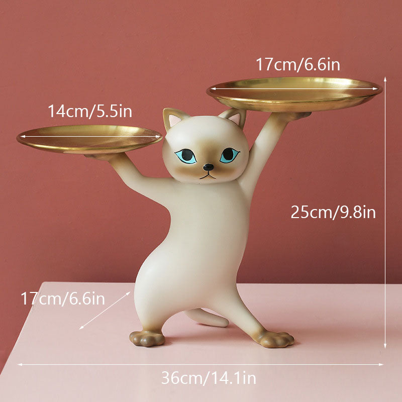 Lighteme Creative cat holding plate