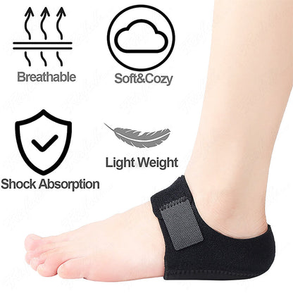 Lighteme Cushion heel protector wrap - Adjustable Heel Cushions with Breathable Inserts  (1 Pair)