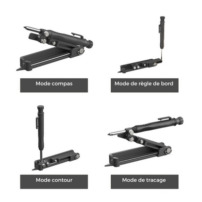 Lighteme DIY woodworking compass multifunction scribing tool