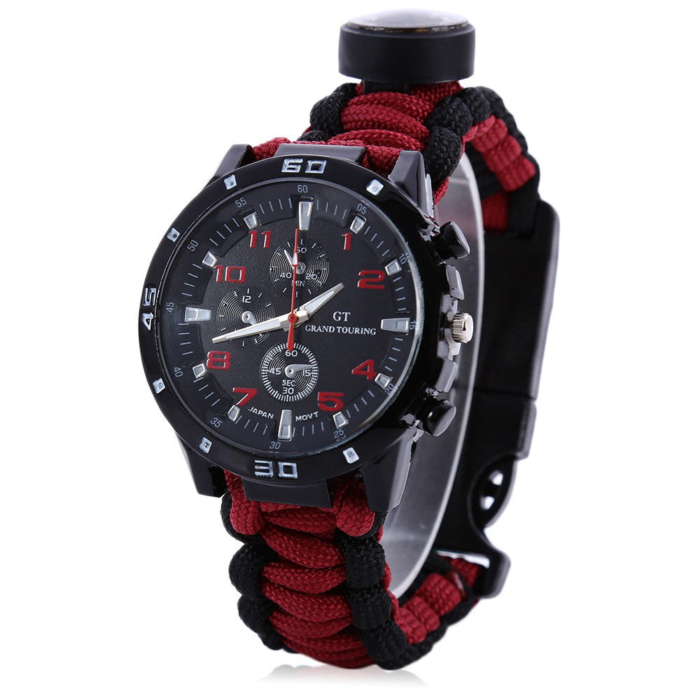 Lighteme Multifunction Survival Paracord Bracelet Watch