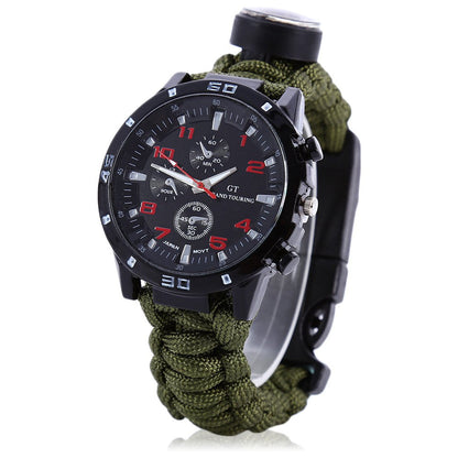 Lighteme Multifunction Survival Paracord Bracelet Watch