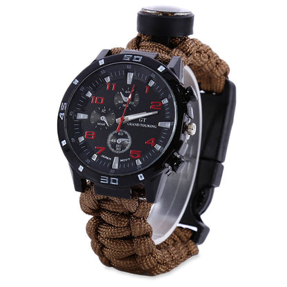 Lighteme Multifunction Survival Paracord Bracelet Watch