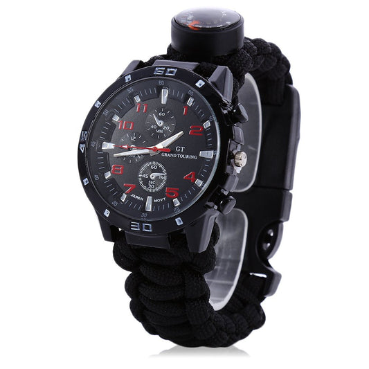 Lighteme Multifunction Survival Paracord Bracelet Watch