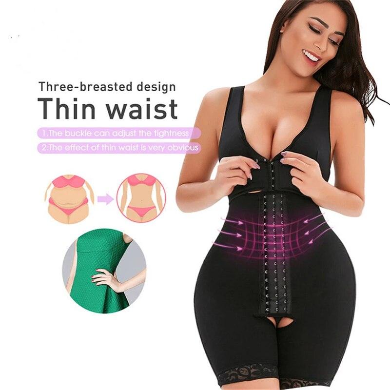 Lighteme Long Breasted Mesh Body Shaper