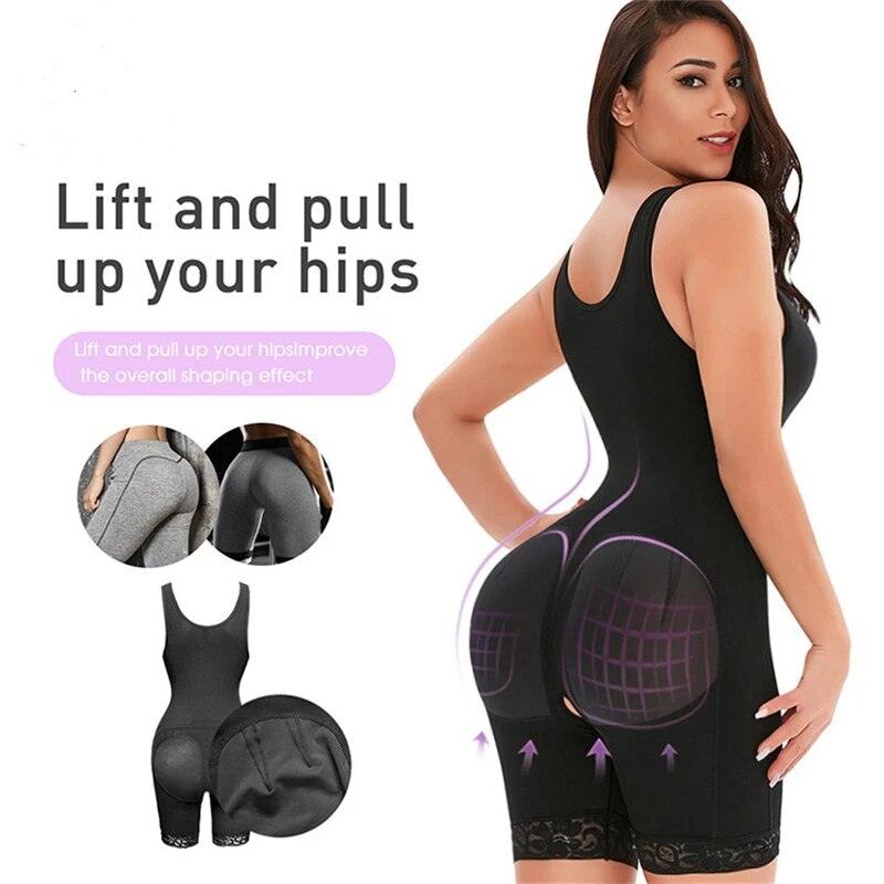 Lighteme Long Breasted Mesh Body Shaper