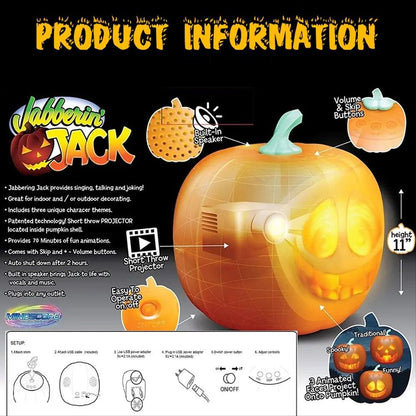 Lighteme Halloween Pumpkin Projection Lamp